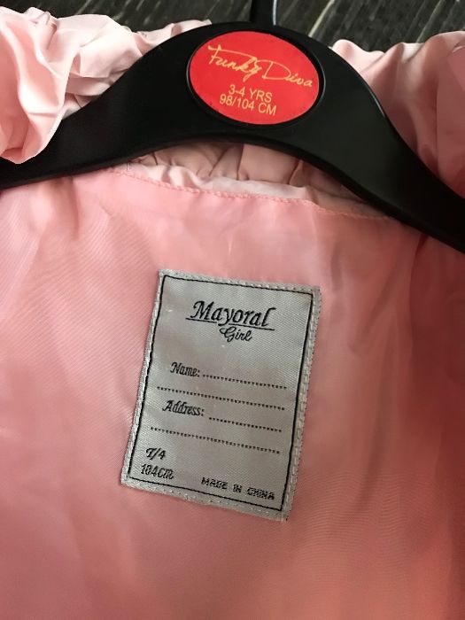 Mayoral зимно яке за момиче 2-4 г като ново