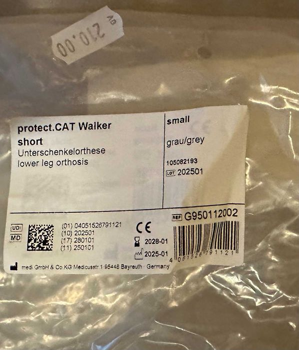 Ортопедичен ботуш за глезен Walker размер S