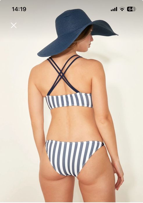 Costum de baie nou cu dungi Marimea S/36