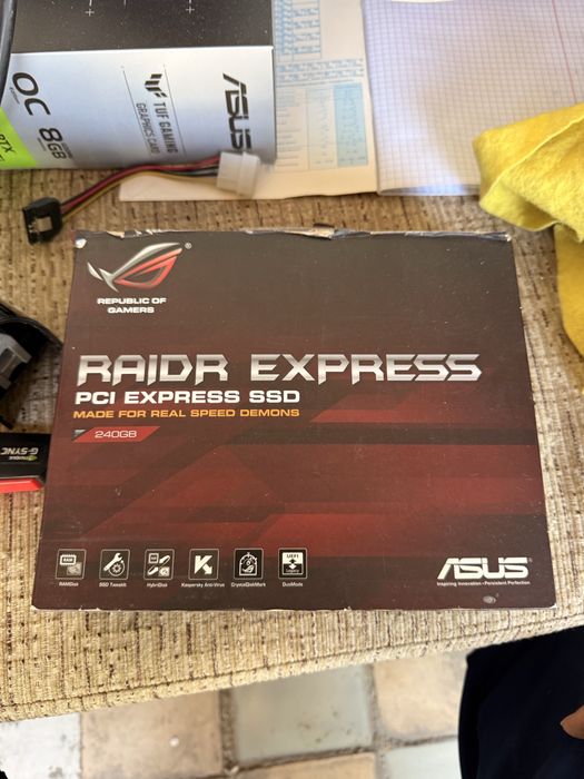 Коллекционный PCI-E SSD ASUS ROG RAIDR Express 240GB (Full Box)