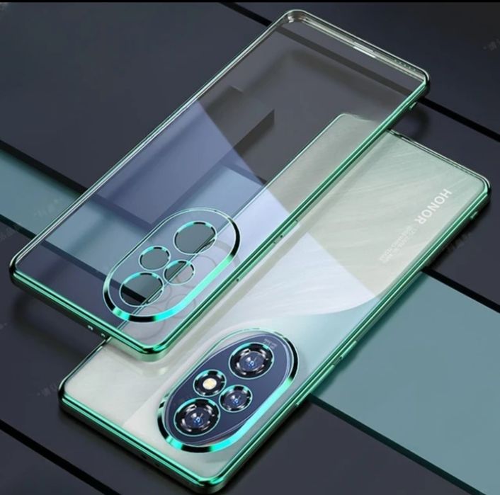 Honor 200,pro,lite силиконов кейс с цветен кант ударо-устойчив 5 цвята