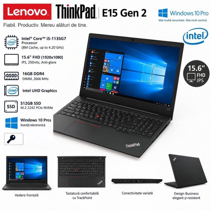 Laptop Lenovo ThinkPad E15 Gen 2 | i5-1135G7 | 16GB RAM | 512GB SSD | FHD IPS
