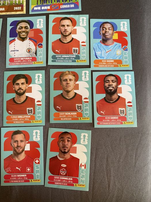 Стикери на Panini за албум World cup 2026