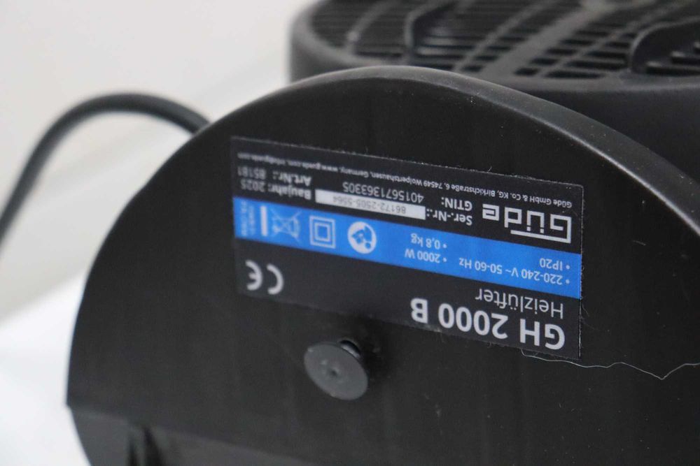 Güde 85175 GH 2000 Вентилаторна печка 2000W мощност, до 75кв.