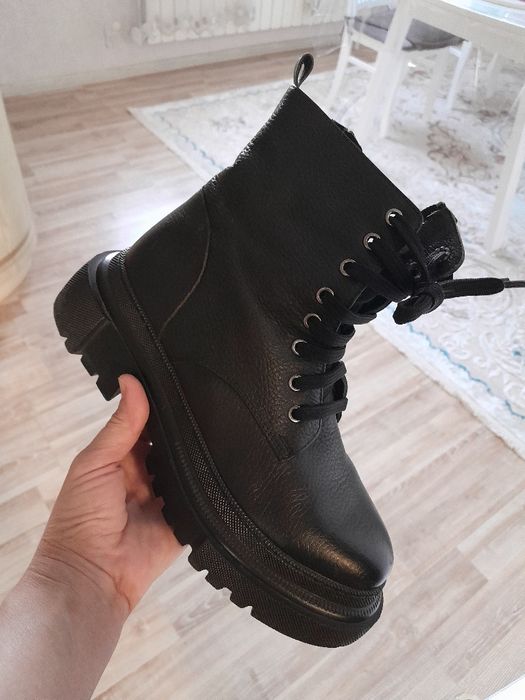 кожаная обувь зимняя