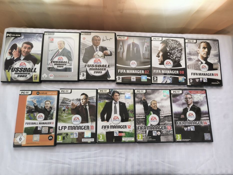 LOT Colectie FIFA Manager PC (11 Jocuri)- Retro
Football Manager / LFP / Fussball