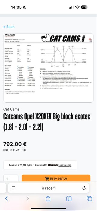 Паспредвалы Cat Cams