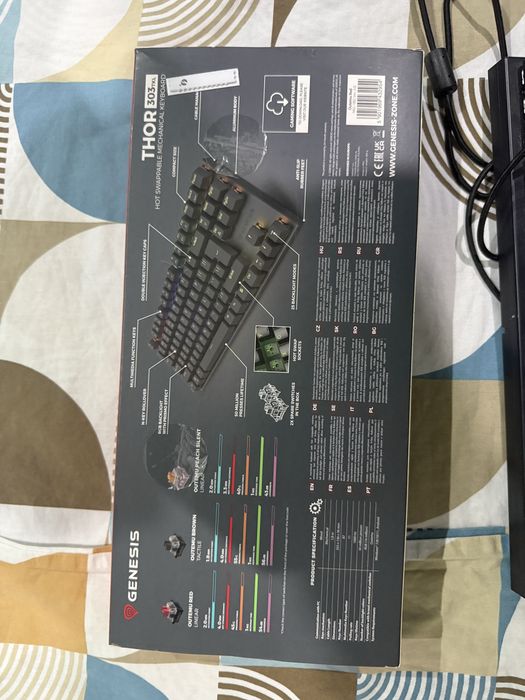 Механична геймърска клавиатура Genesis Thor 303 TKL