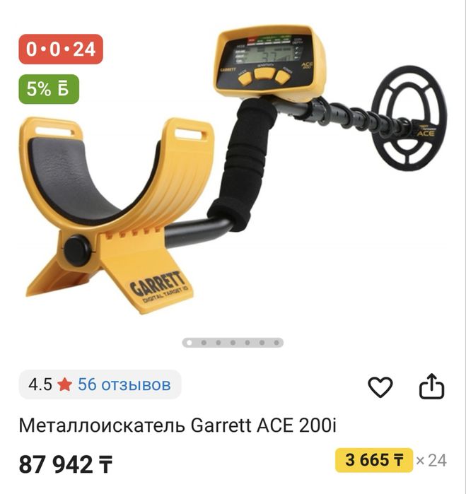 Металлоискатель Garrett ACE 200i