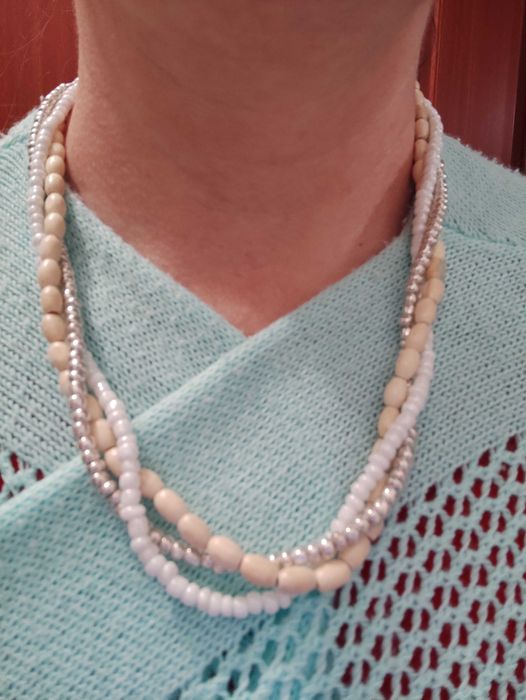 Colier și set mărgele handmade