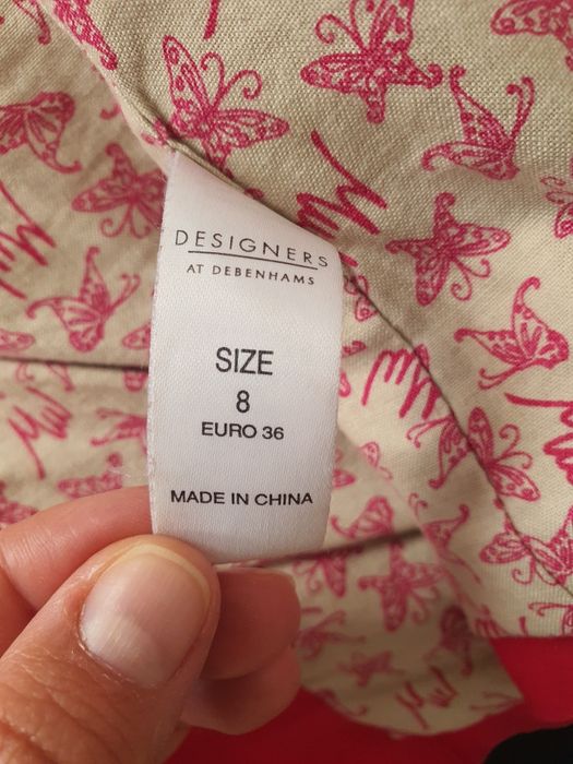 Trenci geaca dama lunga Butterfly by Matthew Williamson S roz închis 100% bumbac