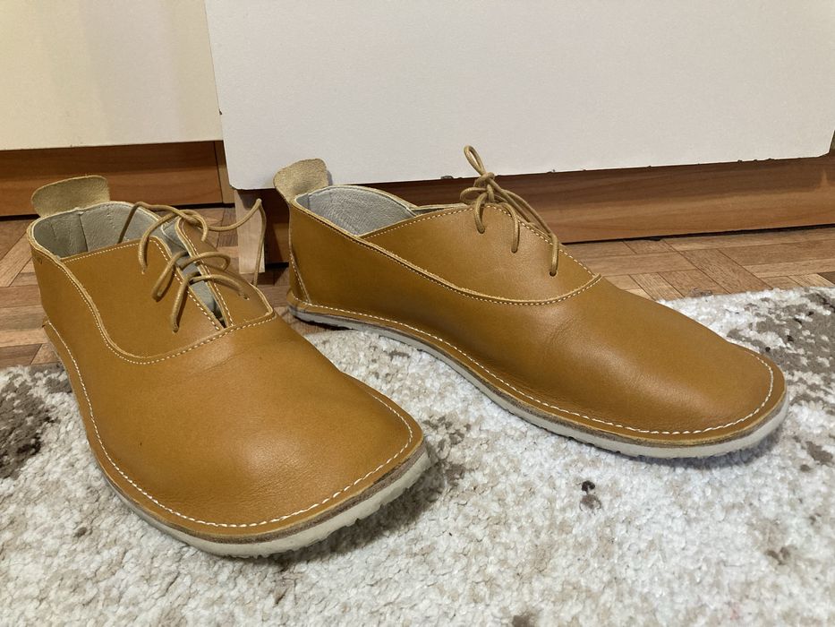 Кожени Боси обувки Zeazoo mery jane офис карамел