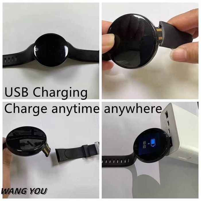 Смарт часовник D18, Bluetooth, Съобщения, Крачки, Спортни режими,Черен