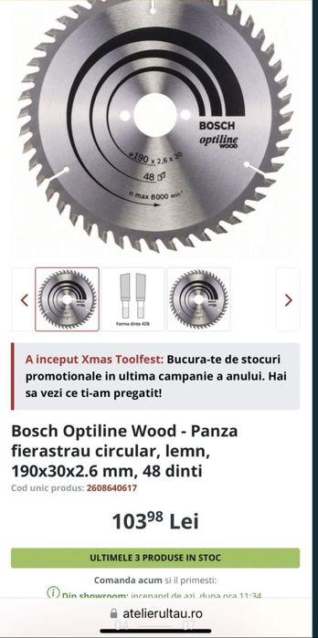 Disc circular Pilana Bosch Stehel
