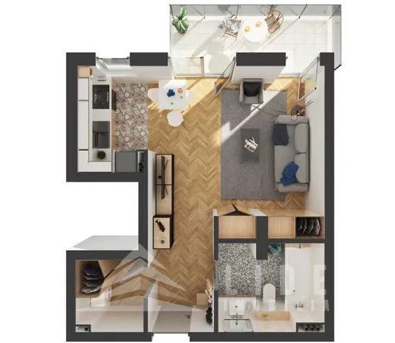 Apartament cu 1 camera de vanzare in Junior Residence, Iris – 40 mp
