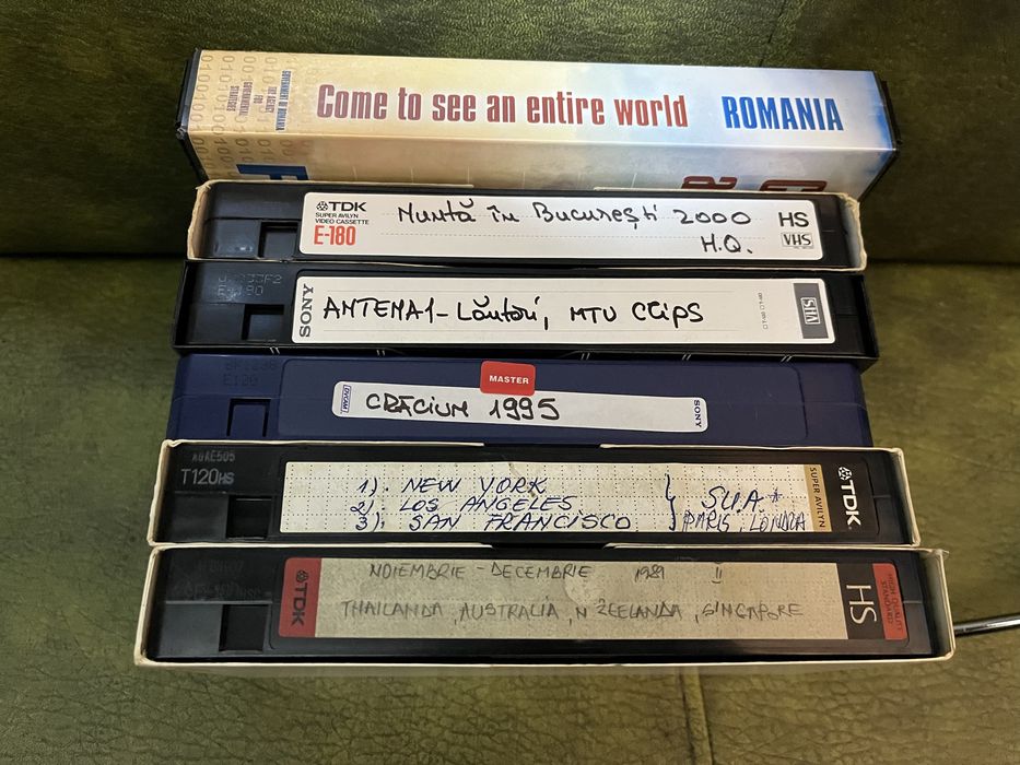 Casete video sport, Ceaușescu 1986, nunti, manele, publicitare