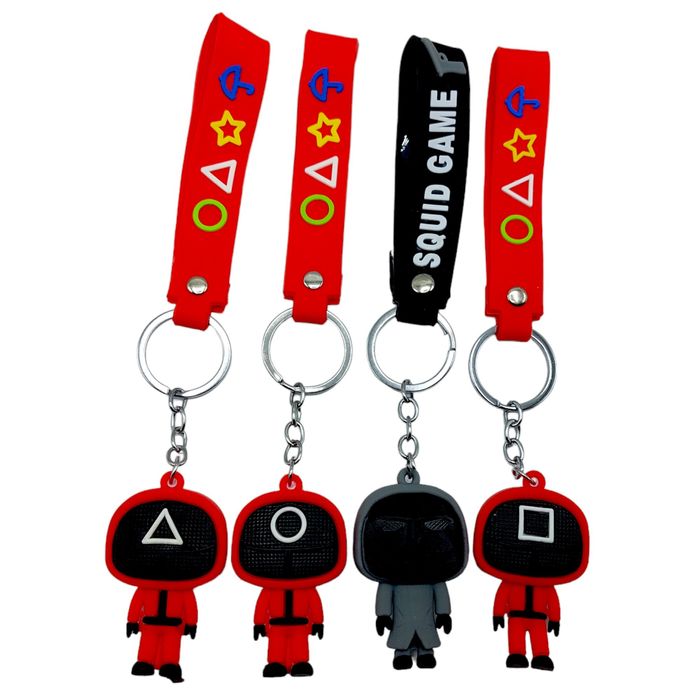 Играчки Squid game/Светещи маски/Костюм/Ключодържател/Маски