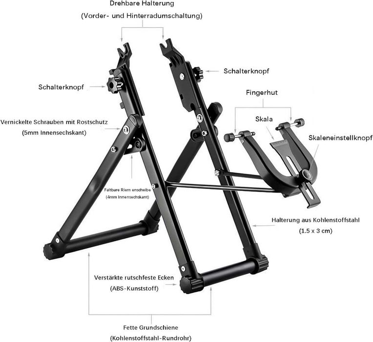 Suport pentru roată bicicletă întreținere reparatii biciclete pliabil