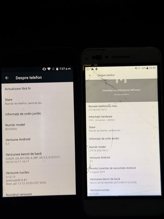 Telefoane Android ZTE BlackView functionale