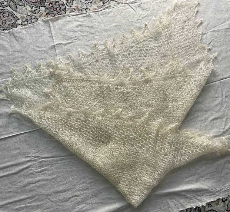 Пуховой Ромол. Poltinka romol. Пуховой платок времни ссср.