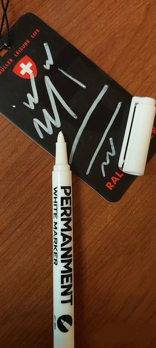 Перманентный белый маркер