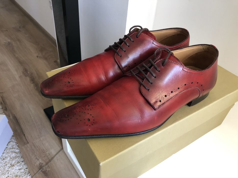 Pantofi rosii Stefano Branchini marime 39-40
