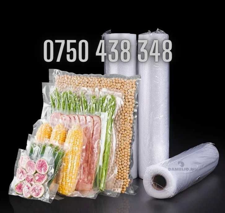 Pungi de vidat alimente gofrate 20x30/ 25x35/ 20x500/ 25x500/ 30x 500