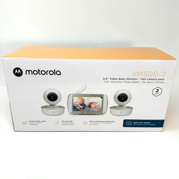 Видеоняня радионяня Motorola VM50G-2 экран 5 дюйм с двумя камерами