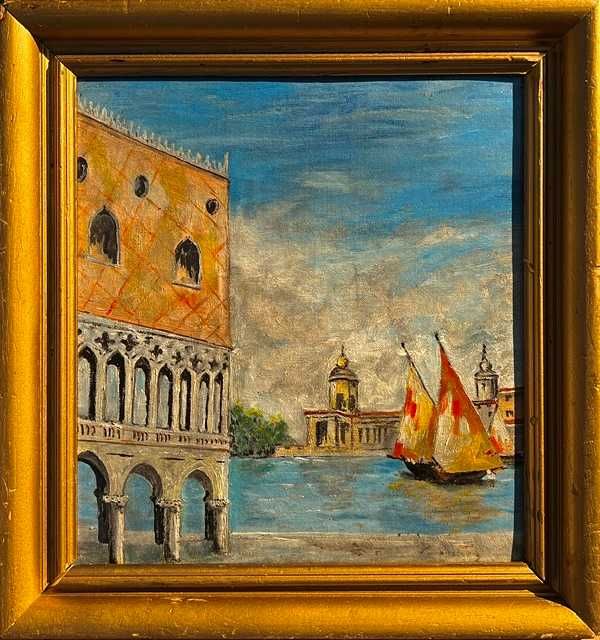 Vand tablou "Peisaj marin venetian"