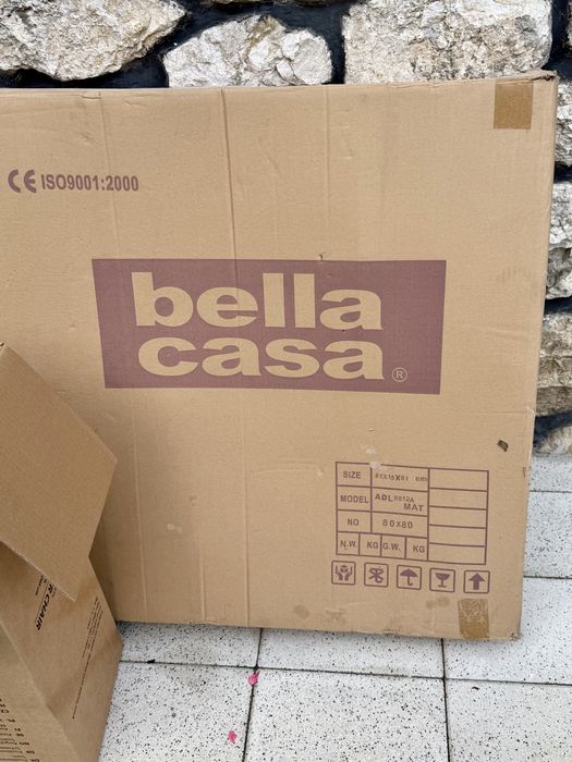 Cadita dus acril 80x80x15 rotunjit si infoliat
