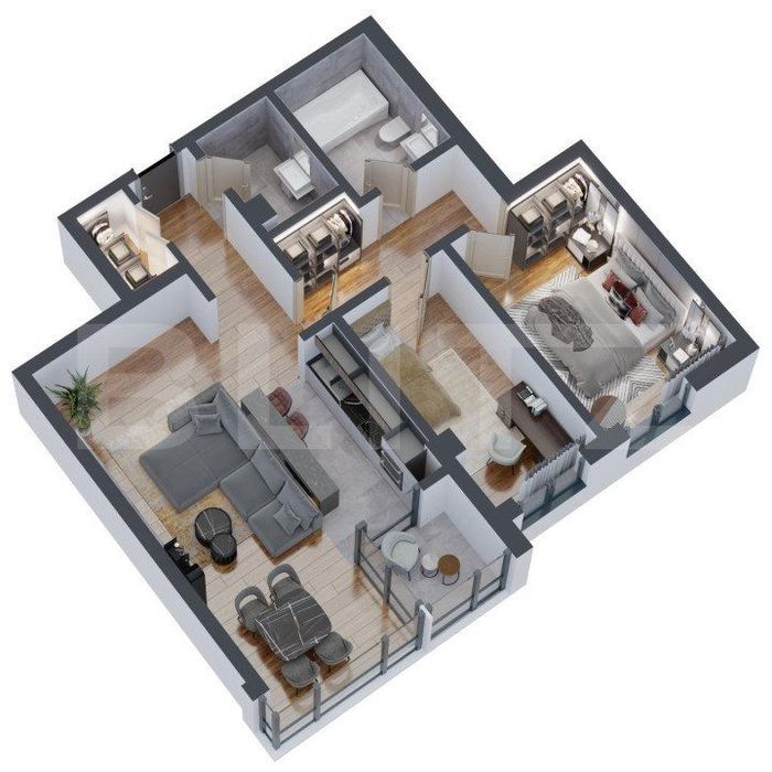 Apartament 3 camere, 82mp, Dacia — fotografia 3