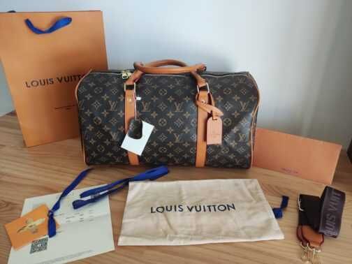 In stoc voiaj, geanta sport piele Louis Vuitton 1109.11