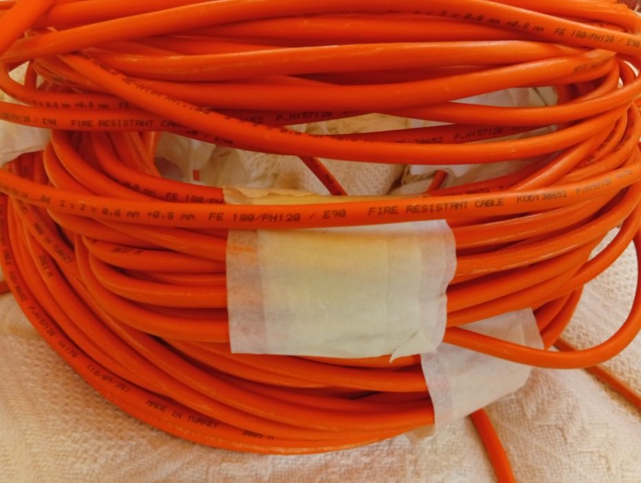 Cablu Incendiu Rezistent la Foc MEKAS JE-H(St)H 2x2x0,8 mm 70– 80 Metri NOU