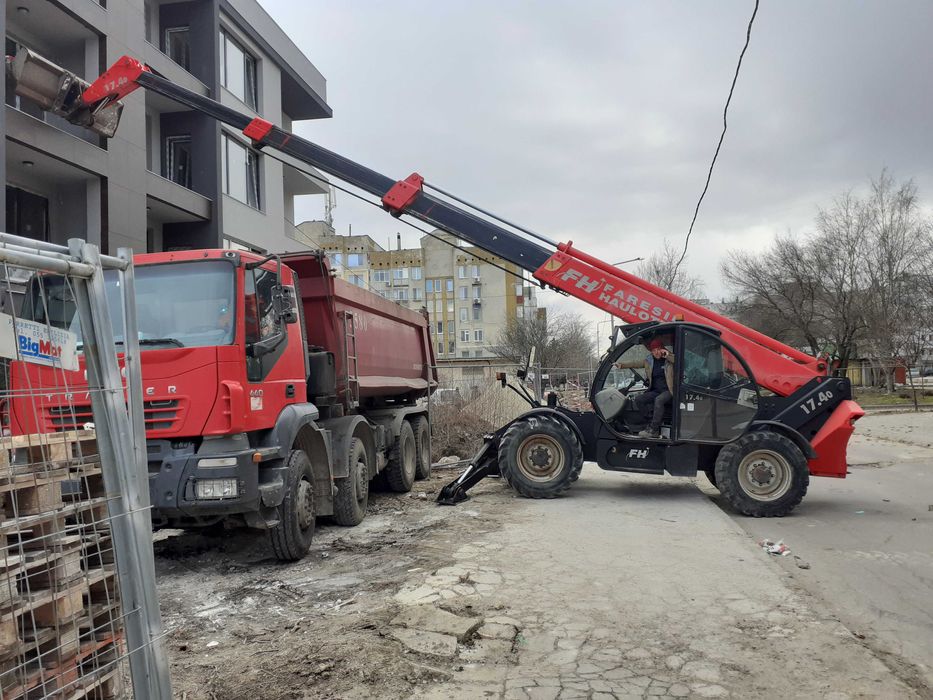 Услуги с автокран и строителна механизация
