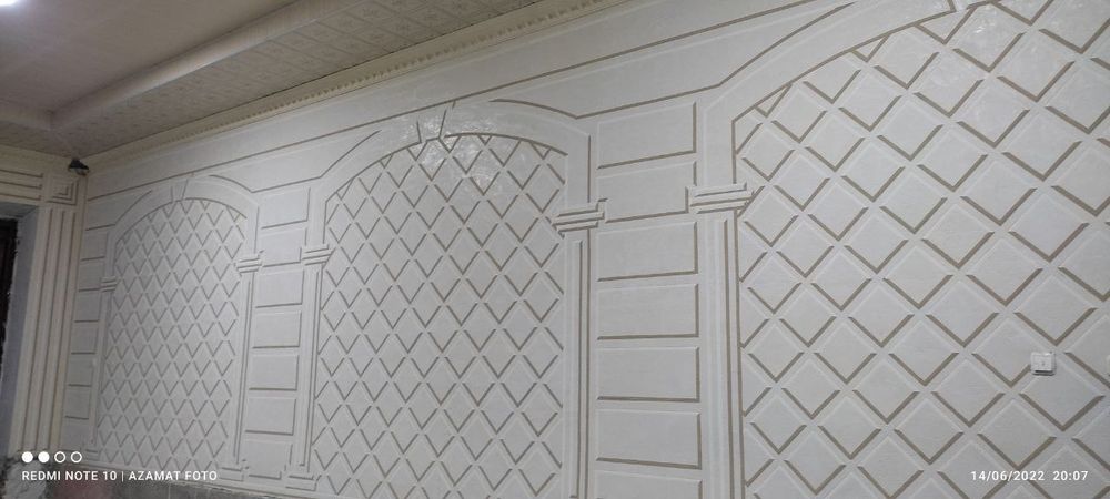 Travertin fasad ishlari buyicha usta