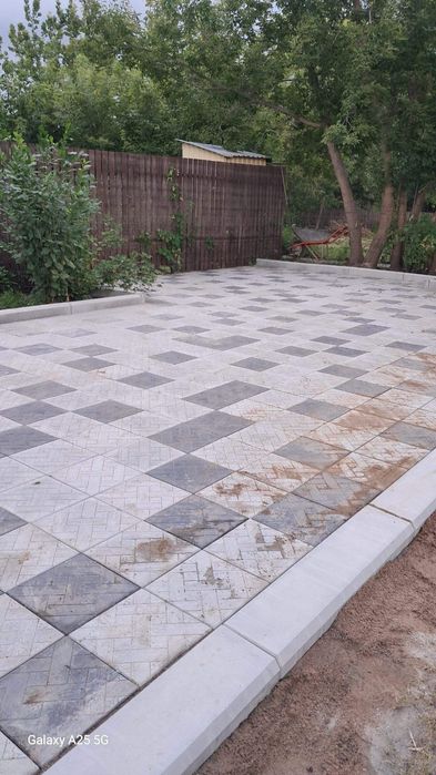 Укладка брусчатки