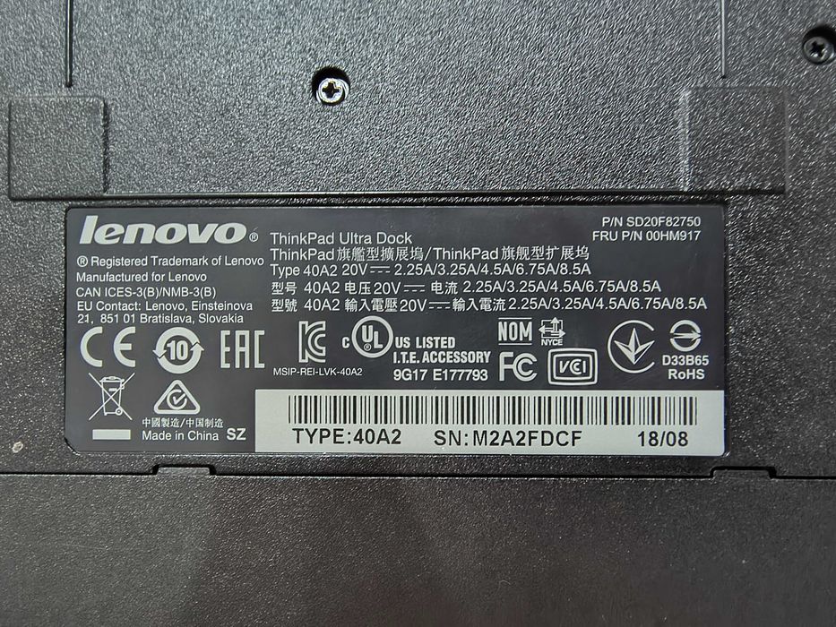 Thinkpad Ultra Dock 40A2