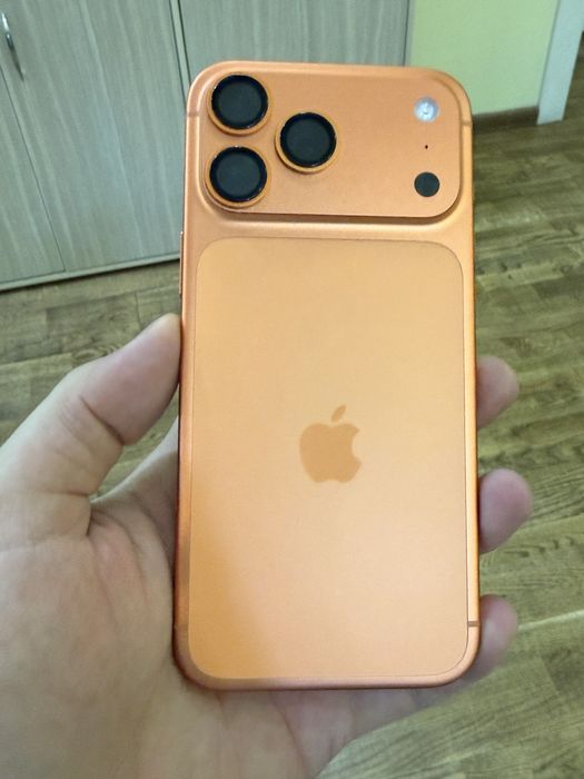 Iphone 17 pro max orange 100% 44 цикл идеал