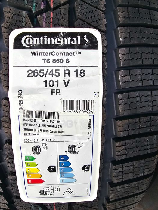 Anvelope 265/45 R18 101V Continental WinterContact TS860S  noi