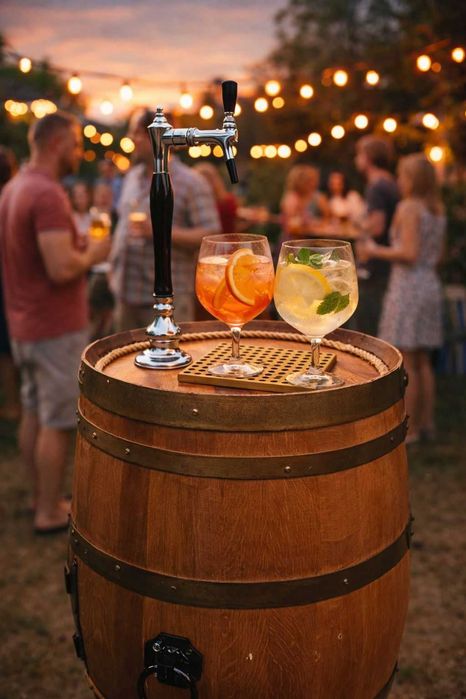 Dozator in Butoi de lemn de inchiriat - evenimente