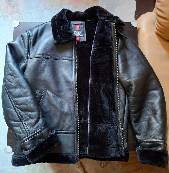 Оригинално Кожено зимно яке на "Alpha Industries® "