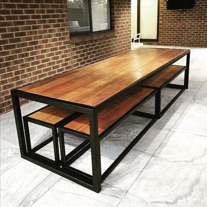 Стол лофт металлический