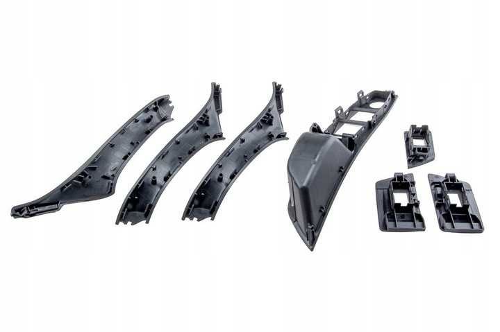 Комплект вътрешни дръжки за BMW 5 / F10 / F11 / 2010 - 2017 Черен