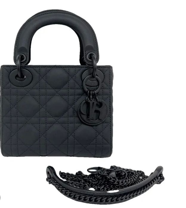 Чанта Mini Lady Dior Bag Ultramatte нова с кутия и всичките аксесоари