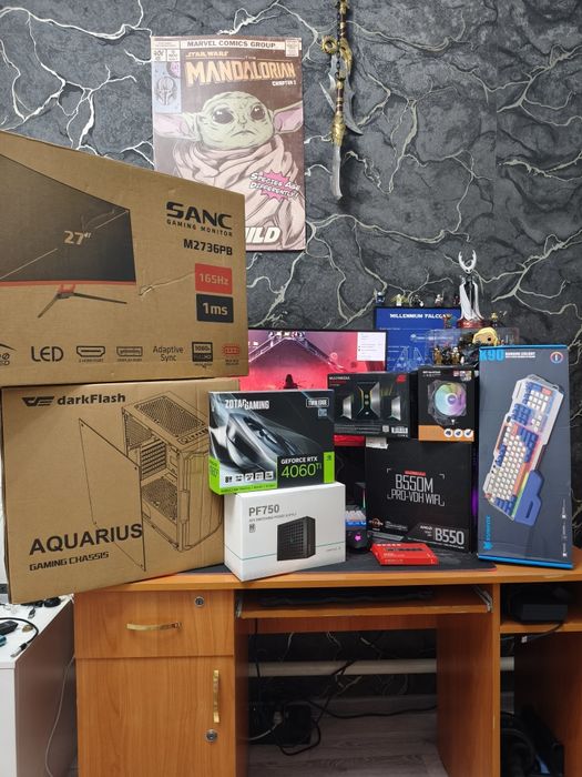 Игровой Сетап на Rtx4060Ti( 470.000) отдельно системник (430.000)