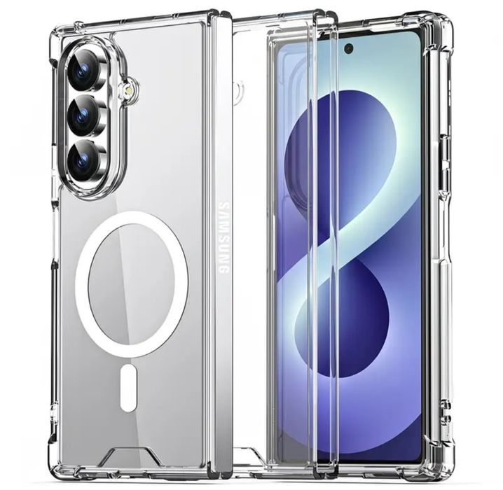Samsung galaxy Z Fold 8,7 magsafe кейс ударо-устойчив прозрачен