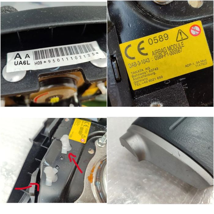 AIRBAG VOLAN / AIRBAG ȘOFER FORD RANGER (T6) 2011–2015 / COD OEM DAB-3-1043 / UA6L (5E2)