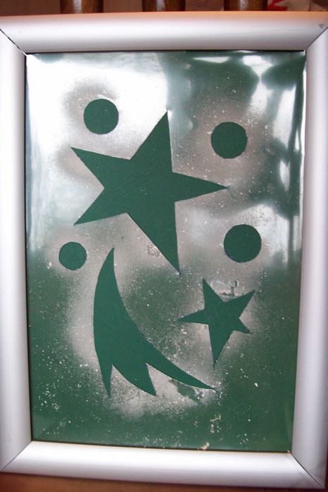 Шаблони за коледна украса на стъклени витрини, прозорци и врати