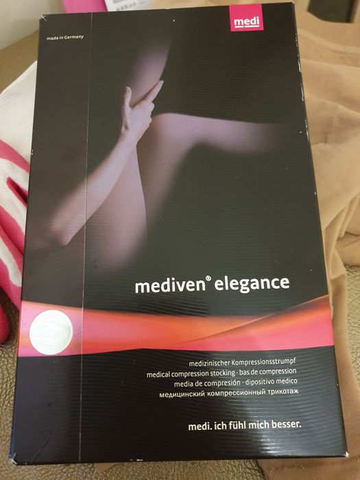 Колготки Mediven Elegance для беременных с открытым носком.
