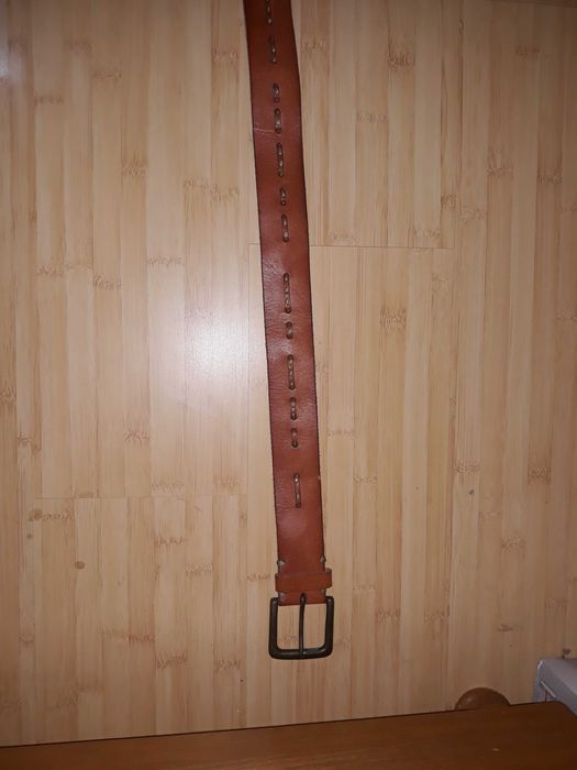 curea piele, cu insertie piele, lata, 1020x4,5 cm latime